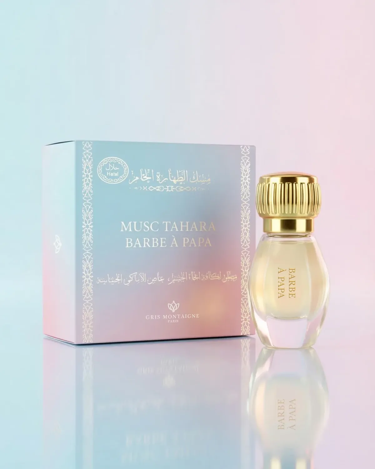 Musc Tahara Barbe à papa de Gris Montaigne, étui et flacon