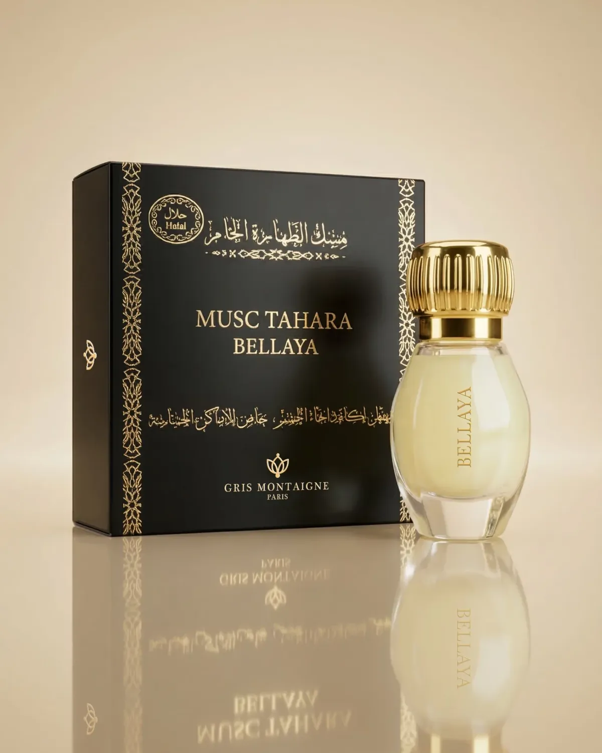 Musc Tahara Bellaya de Gris Montaigne, étui et flacon