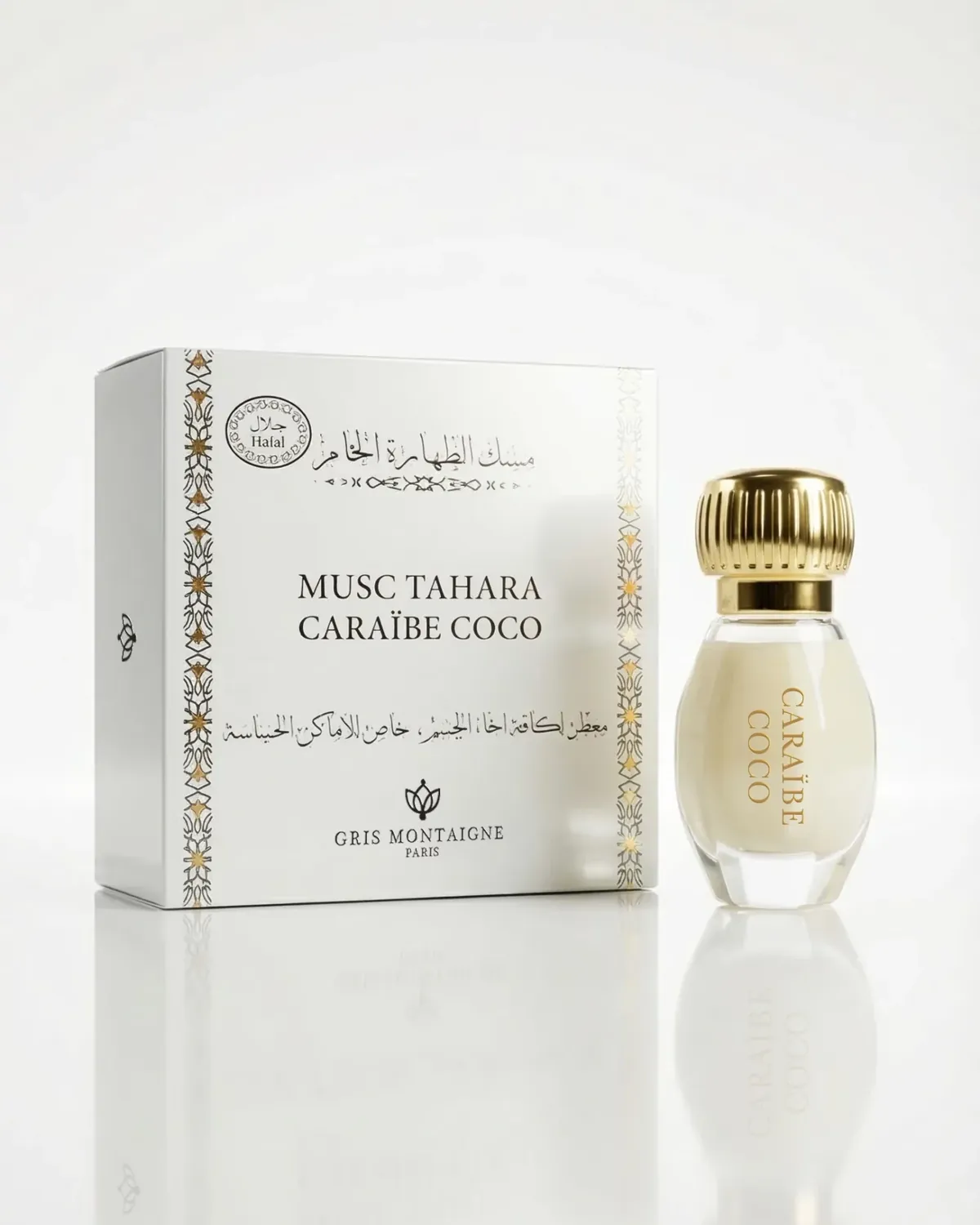 Musc Tahara Caraïbe Coco de Gris Montaigne, étui et flacon