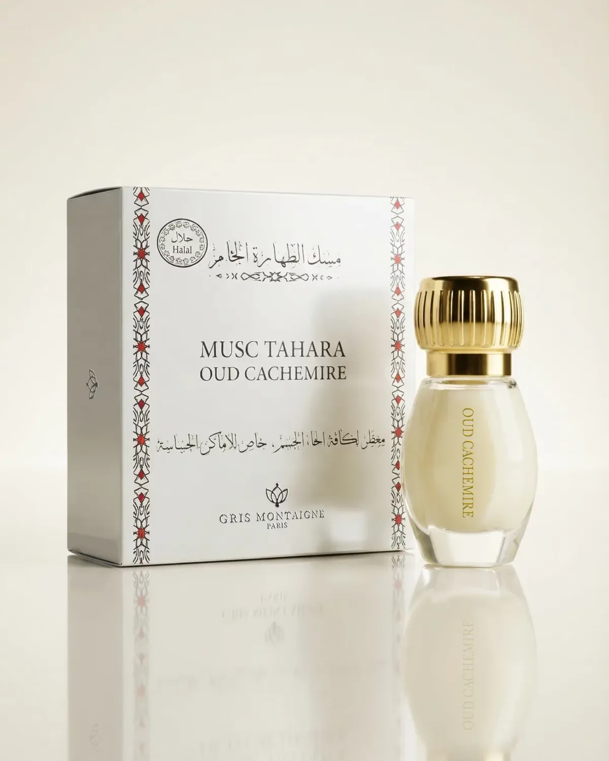 Musc Tahara Oud Cachemire de Gris Montaigne, étui et flacon