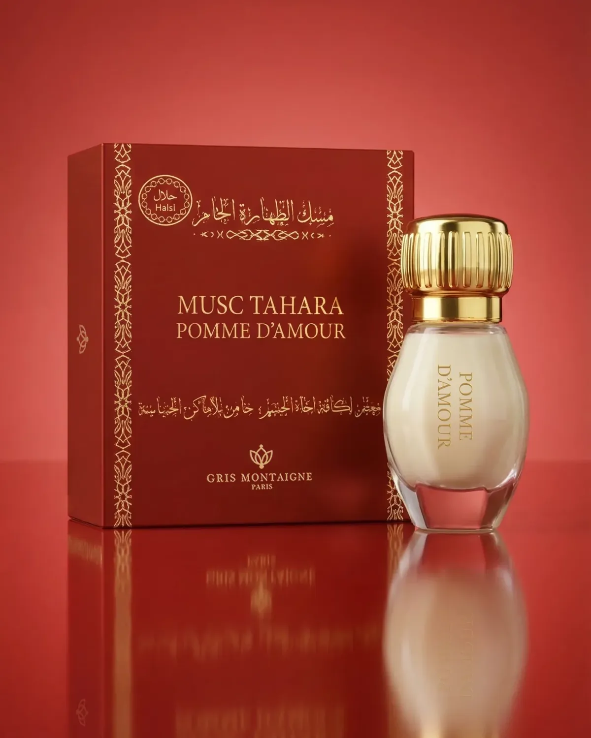 Musc Tahara Pomme d'Amour de Gris Montaigne, étui et flacon